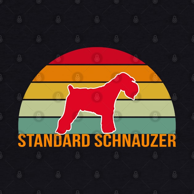 Standard Schnauzer Vintage Silhouette by seifou252017